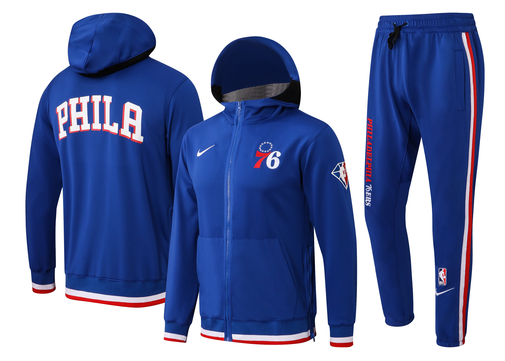 Men Philadelphia 76ers blue 2024 NBA Nike Training suit
